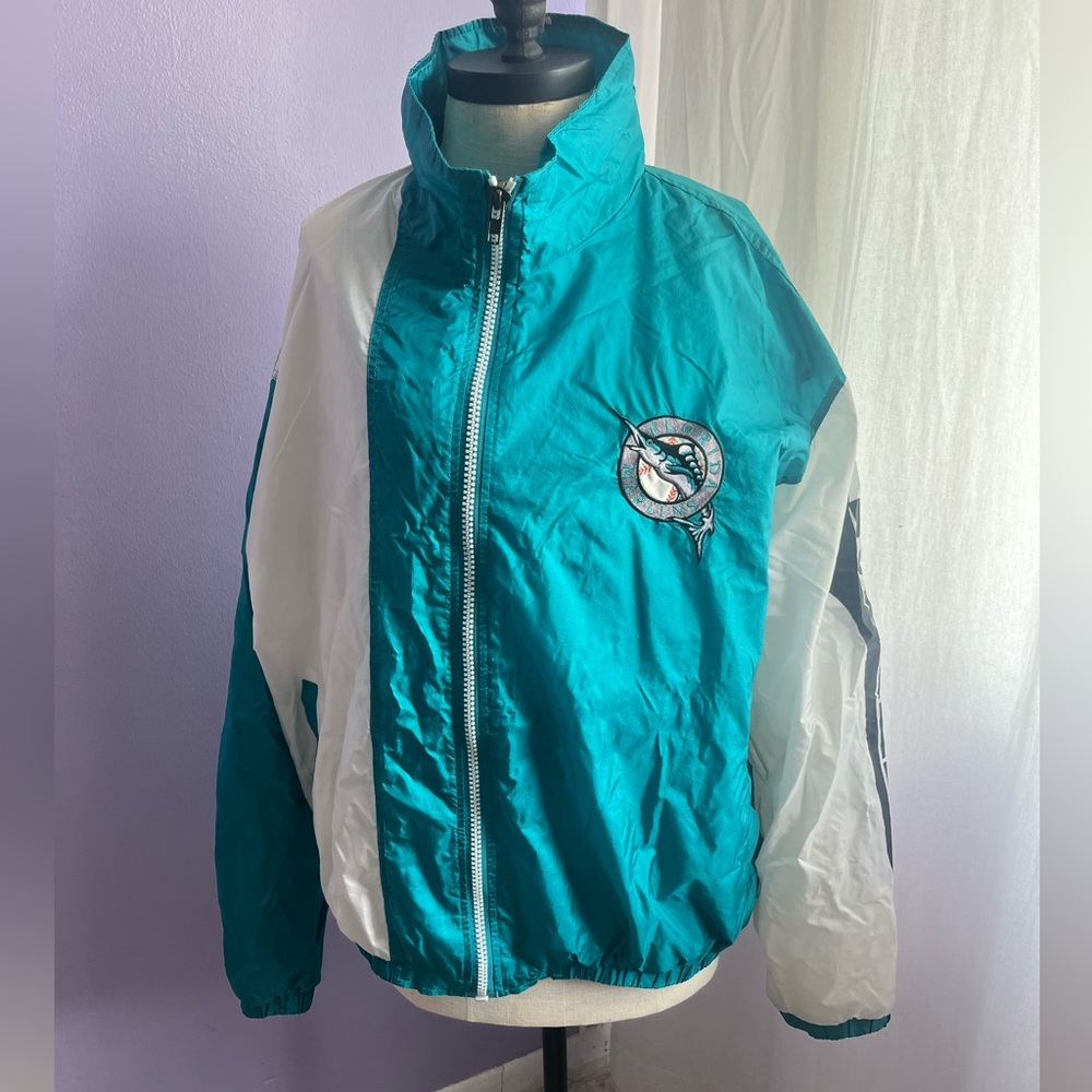 Vintage Starter Florida Marlins Windbreaker Full Zip Jacket